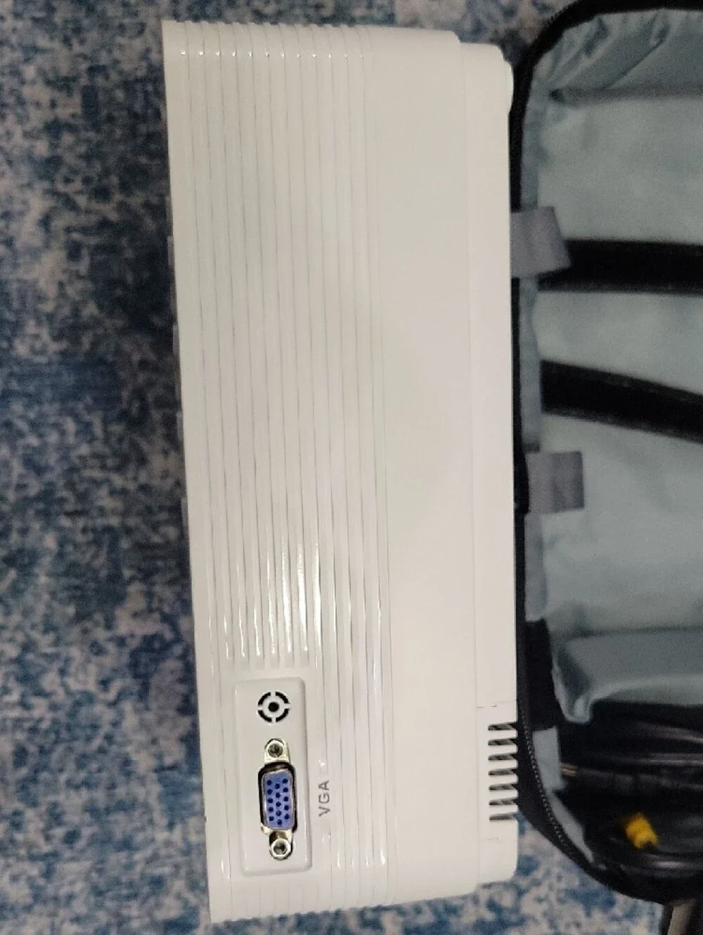 White Portable Projector - Compact Home Theater